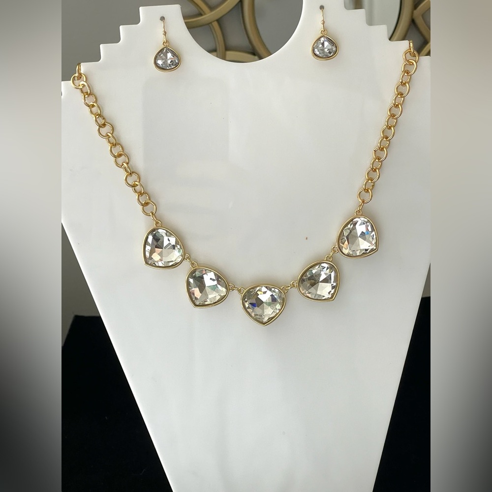 NWOT Kendra Scott Rhinestone & Earring set